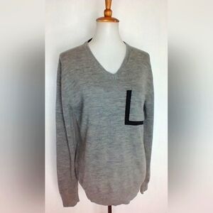 FRENCH CONNECTION WOOL V NECK SWEATER